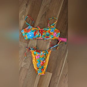 Floral Two Piece Bathing Suit